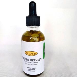 Spices Heavenly Body and Massage Oil, Organic Infused Body Oil in 60 ml.